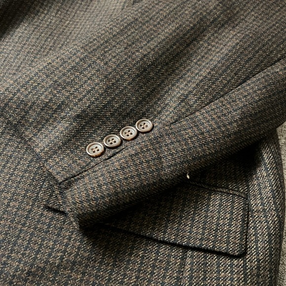 Joseph Feiss Men's Sport Coat Blazer Two Button Plaid Lambswool Classic Fit 52R - Picture 6 of 11